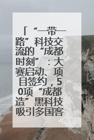 “一带一路”科技交流的“成都时刻”：大赛启动、项目签约，50项“成都造”黑科技吸引多国客商