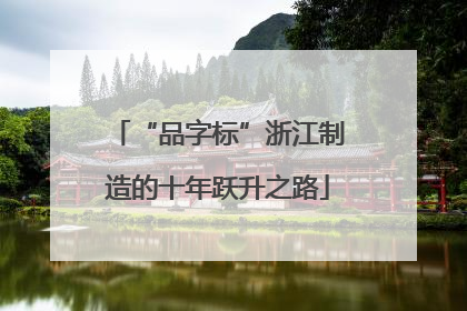 “品字标”浙江制造的十年跃升之路