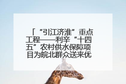 “引江济淮”重点工程——利辛“十四五”农村供水保障项目为皖北群众送来优质“引调水”