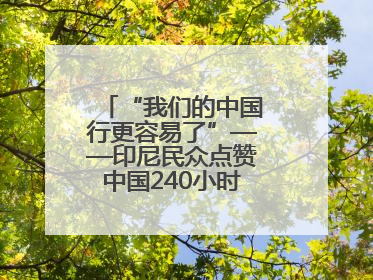 “我们的中国行更容易了”——印尼民众点赞中国240小时过境免签政策