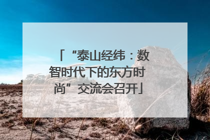 “泰山经纬：数智时代下的东方时尚”交流会召开