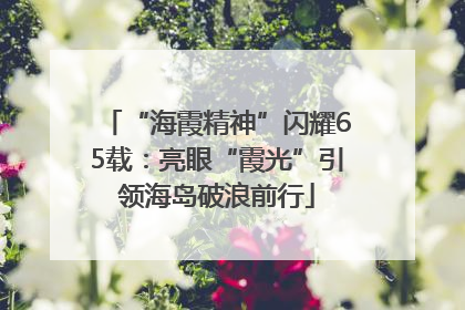 “海霞精神”闪耀65载：亮眼“霞光”引领海岛破浪前行
