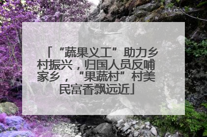 “蔬果义工”助力乡村振兴，归国人员反哺家乡，“果蔬村”村美民富香飘远近