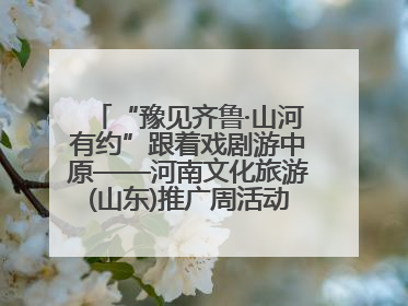 “豫见齐鲁·山河有约”跟着戏剧游中原——河南文化旅游(山东)推广周活动走进济南