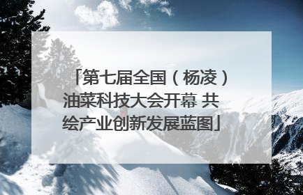 第七届全国（杨凌）油菜科技大会开幕 共绘产业创新发展蓝图