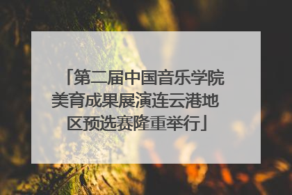 第二届中国音乐学院美育成果展演连云港地区预选赛隆重举行