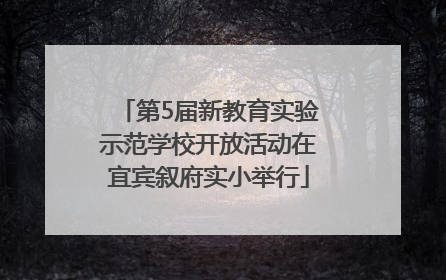 第5届新教育实验示范学校开放活动在宜宾叙府实小举行