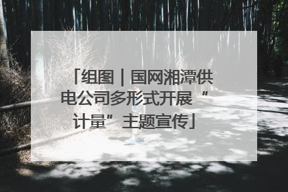 组图｜国网湘潭供电公司多形式开展“计量”主题宣传