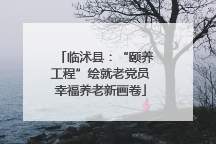 临沭县：“颐养工程”绘就老党员幸福养老新画卷