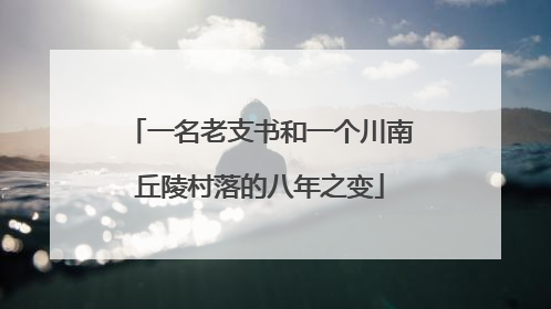 一名老支书和一个川南丘陵村落的八年之变