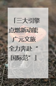 三大引擎点燃新动能 广元文旅全力奔赴“国际范”