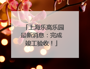 上海乐高乐园最新消息：完成竣工验收！