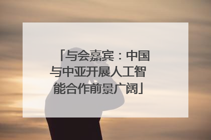 与会嘉宾：中国与中亚开展人工智能合作前景广阔