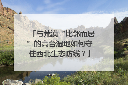 与荒漠“比邻而居”的高台湿地如何守住西北生态防线？