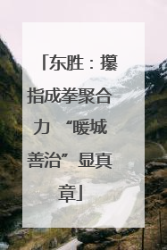 东胜：攥指成拳聚合力 “暖城善治”显真章