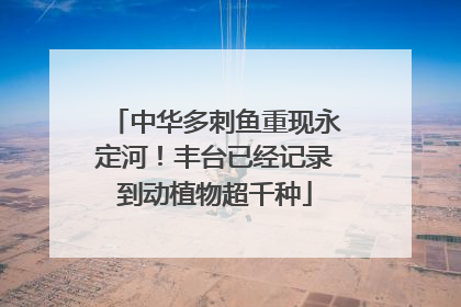 中华多刺鱼重现永定河！丰台已经记录到动植物超千种