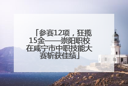 参赛12项，狂揽15金——崇阳职校在咸宁市中职技能大赛斩获佳绩