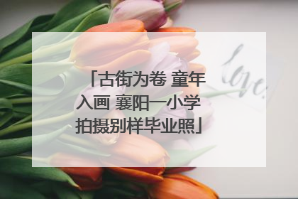 古街为卷 童年入画 襄阳一小学拍摄别样毕业照