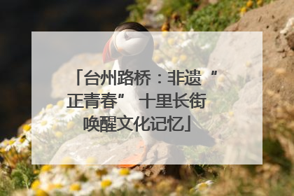 台州路桥：非遗“正青春” 十里长街唤醒文化记忆