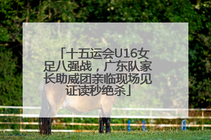 十五运会U16女足八强战，广东队家长助威团亲临现场见证读秒绝杀