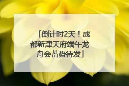 倒计时2天！成都新津天府端午龙舟会蓄势待发