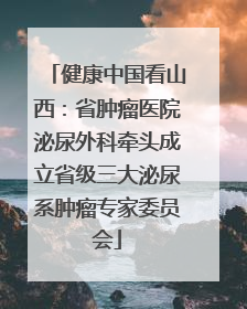 健康中国看山西：省肿瘤医院泌尿外科牵头成立省级三大泌尿系肿瘤专家委员会