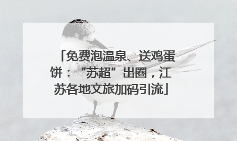免费泡温泉、送鸡蛋饼：“苏超”出圈，江苏各地文旅加码引流