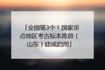 全国第3个！国家重点地区考古标本库房（山东）建成启用