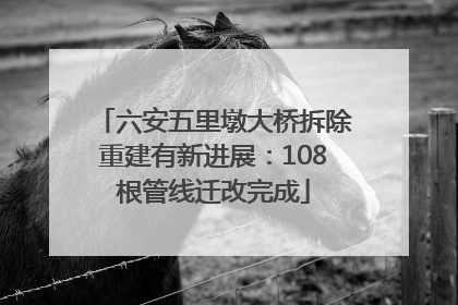 六安五里墩大桥拆除重建有新进展：108根管线迁改完成