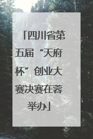 四川省第五届“天府杯”创业大赛决赛在蓉举办