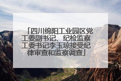 四川绵阳工业园区党工委副书记、纪检监察工委书记李玉琼接受纪律审查和监察调查