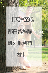 天津至成都白货城际班列顺利首发