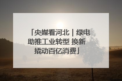 央媒看河北｜绿电助推工业转型 换新撬动百亿消费