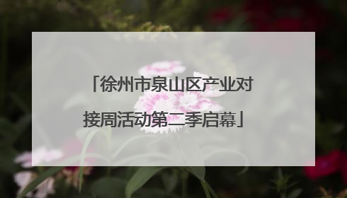 徐州市泉山区产业对接周活动第二季启幕