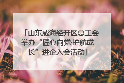 山东威海经开区总工会举办“匠心向党·护航成长”进企入会活动
