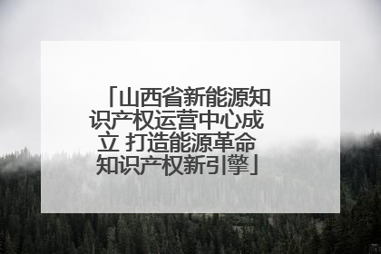 山西省新能源知识产权运营中心成立 打造能源革命知识产权新引擎