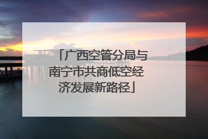 广西空管分局与南宁市共商低空经济发展新路径