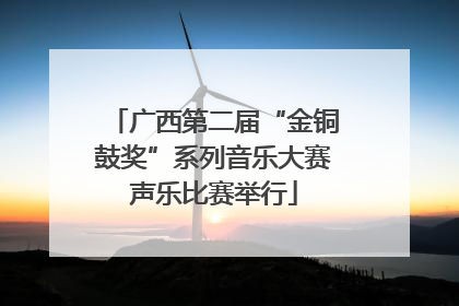 广西第二届“金铜鼓奖”系列音乐大赛声乐比赛举行
