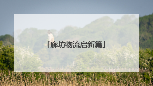廊坊物流启新篇