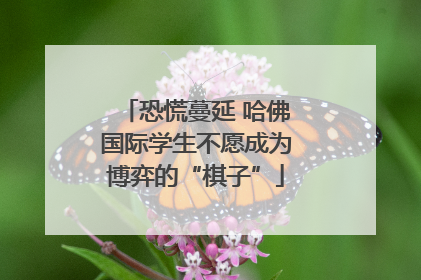 恐慌蔓延 哈佛国际学生不愿成为博弈的“棋子”