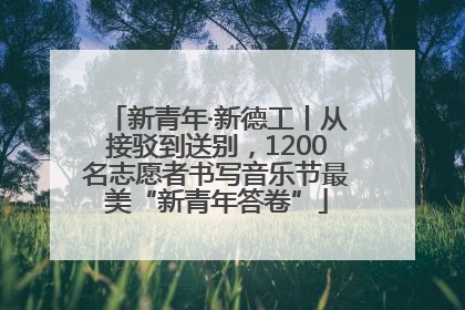 新青年·新德工丨从接驳到送别，1200名志愿者书写音乐节最美“新青年答卷”
