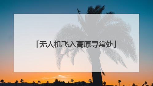 无人机飞入高原寻常处