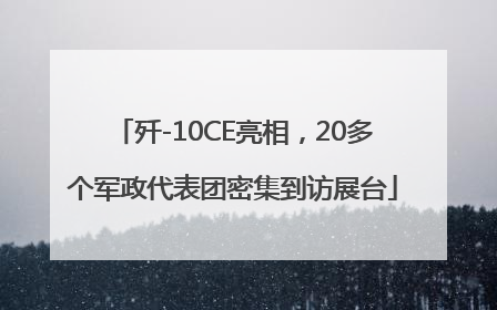 歼-10CE亮相，20多个军政代表团密集到访展台