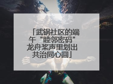 武锅社区的端午“睦邻密码”龙舟桨声里划出共治同心圆