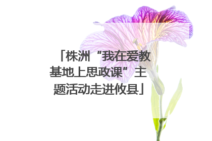 株洲“我在爱教基地上思政课”主题活动走进攸县