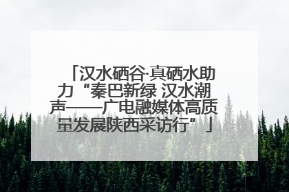 汉水硒谷·真硒水助力“秦巴新绿 汉水潮声——广电融媒体高质量发展陕西采访行”