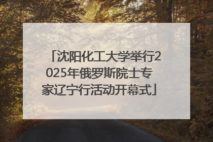 沈阳化工大学举行2025年俄罗斯院士专家辽宁行活动开幕式