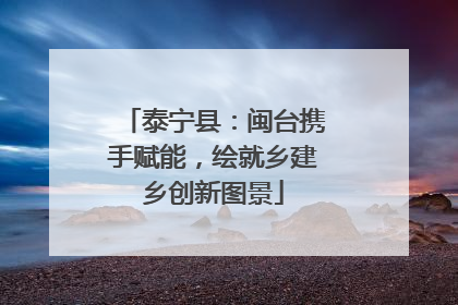 泰宁县：闽台携手赋能，绘就乡建乡创新图景