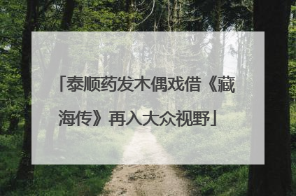 泰顺药发木偶戏借《藏海传》再入大众视野