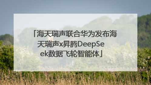 海天瑞声联合华为发布海天瑞声x昇腾DeepSeek数据飞轮智能体